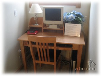 Separate office area with high speed internet